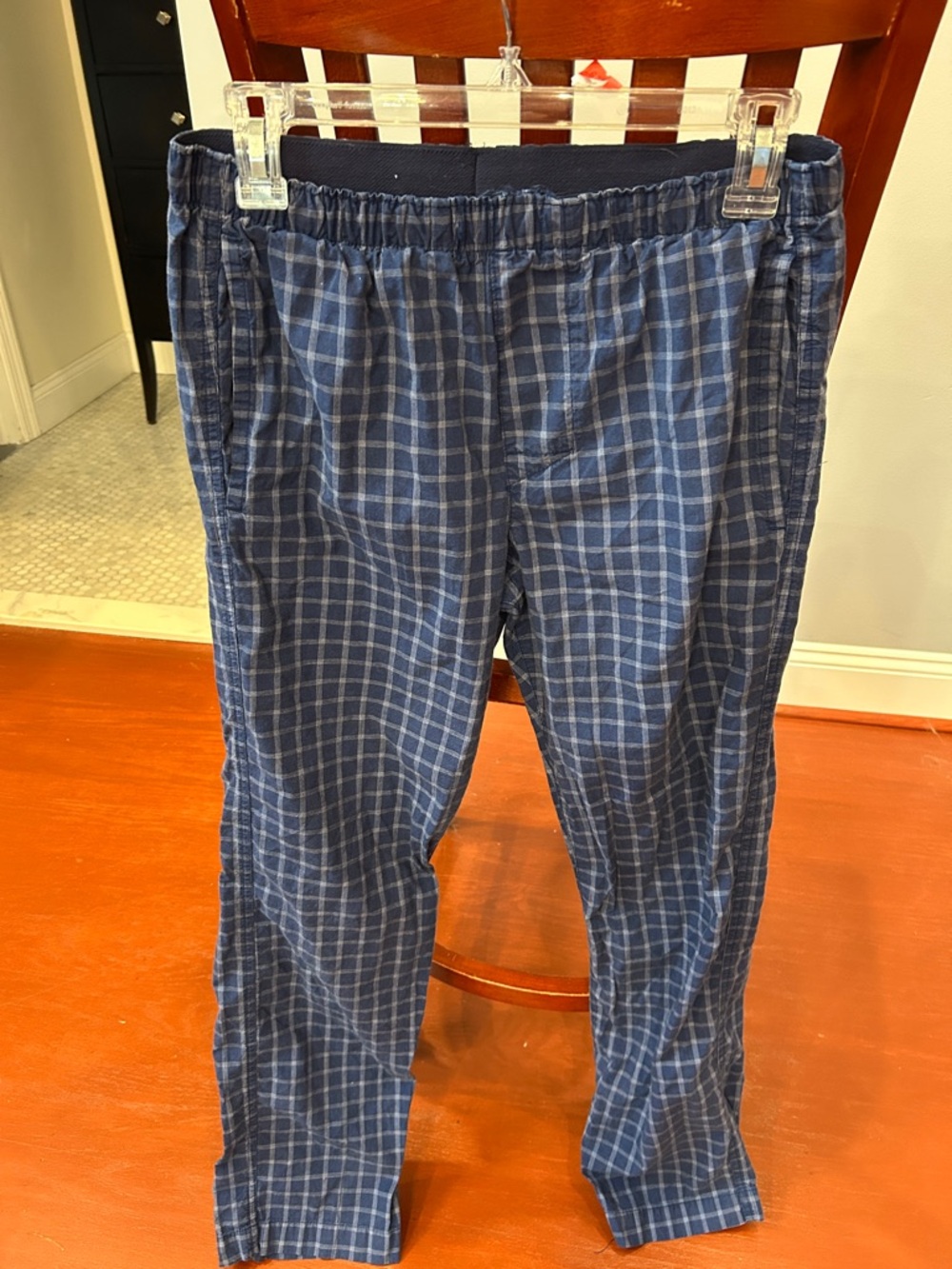 GAP Men's Dark Blue Plaid Pajama Pants